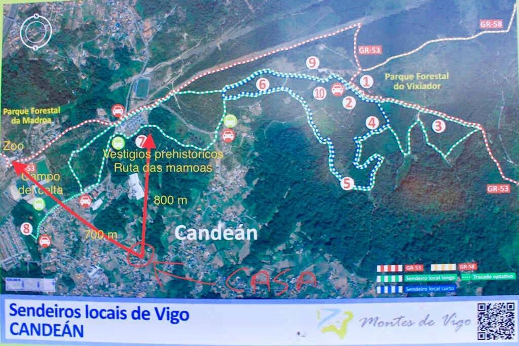 Tranquila Casita De Invitados En Vigo Con Chimenea Ngoại thất bức ảnh